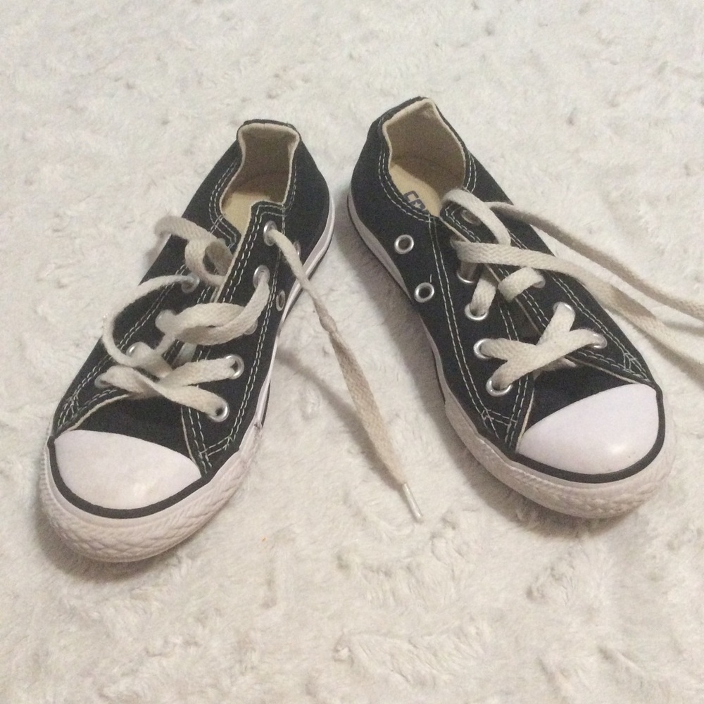 Converse all star girls 11 black sneakers low top